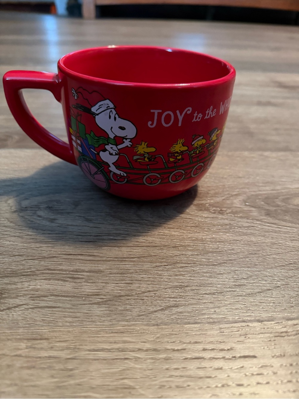 Hallmark Red Peanuts 'Joy to the World' Holiday Cup